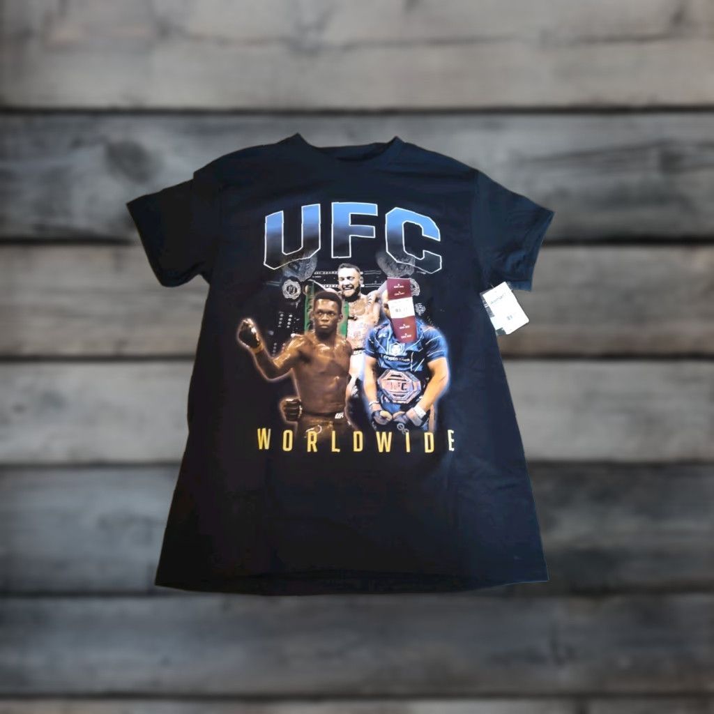 UFC UFC T-Shirt Crew Neck Short Sleeve Black Size S Men Graphic Print UFC Top Fighters Jon Jones Connor McGregor Israel Adesanya 2020s Sports Mens Size US S / EU 44-46 / 1 - 1 Thumbnail