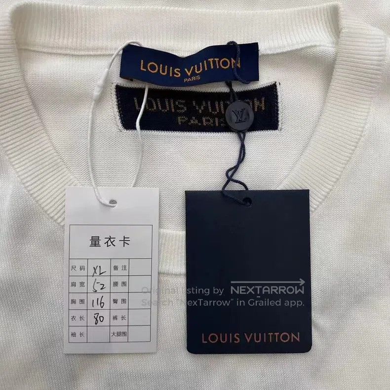 Louis Vuitton Louis Vuitton Knitted twisted short sleeves Size US XL / EU 56 / 4 - 3 Thumbnail