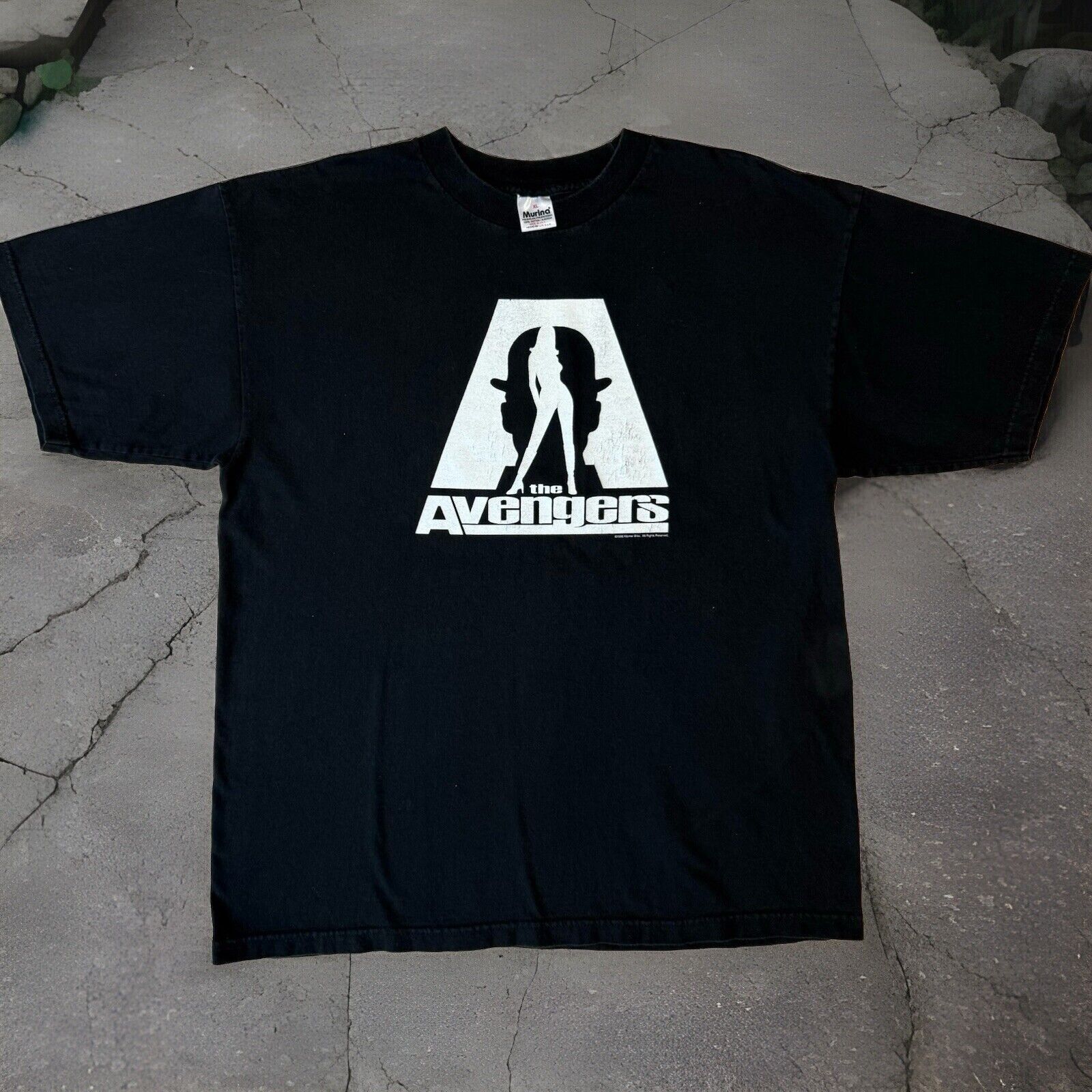 Vintage Vintage The Avengers Movie Promo Shirt XL Black 90s Uma Size US XL / EU 56 / 4 - 1 Thumbnail