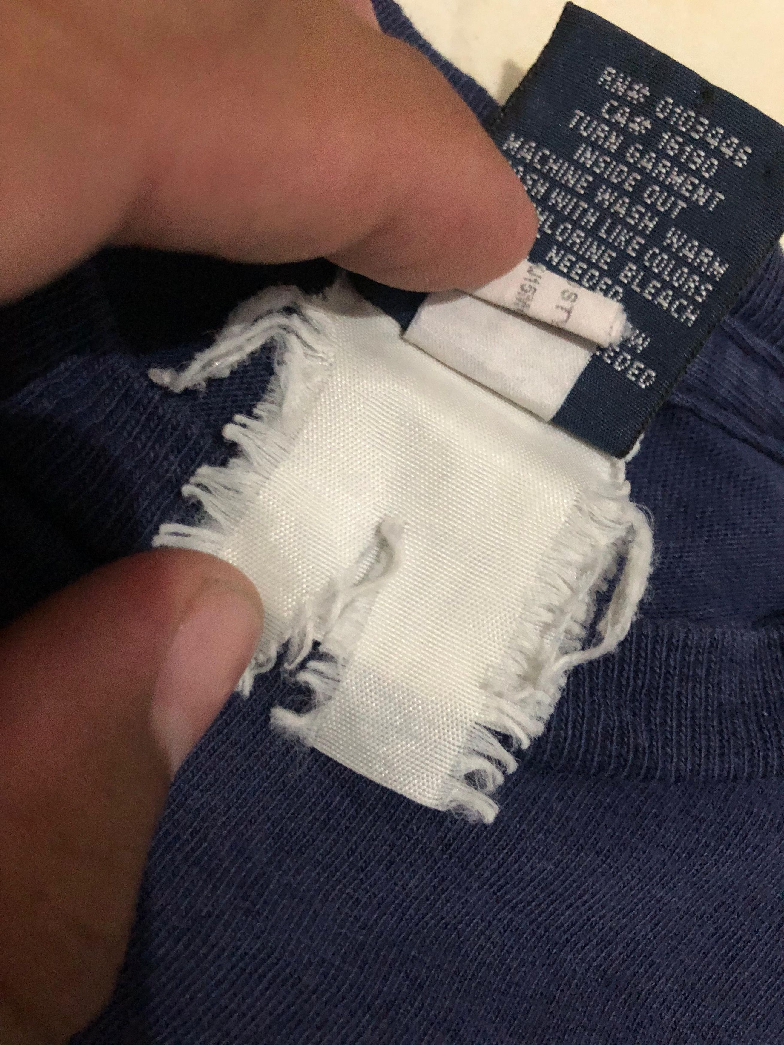 Polo Ralph Lauren VINTAGE Polo by Ralph Lauren Navy Block Logo Long Sleeve Tee Size S / US 4 / IT 40 - 7 Thumbnail