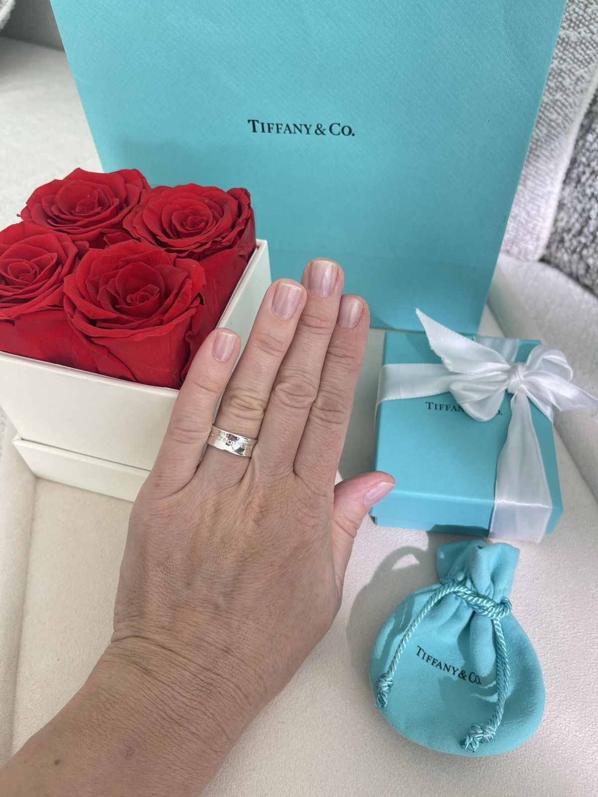 Tiffany & Co. 1837 Ring in Sterling Silver size 5.5 NEW $450