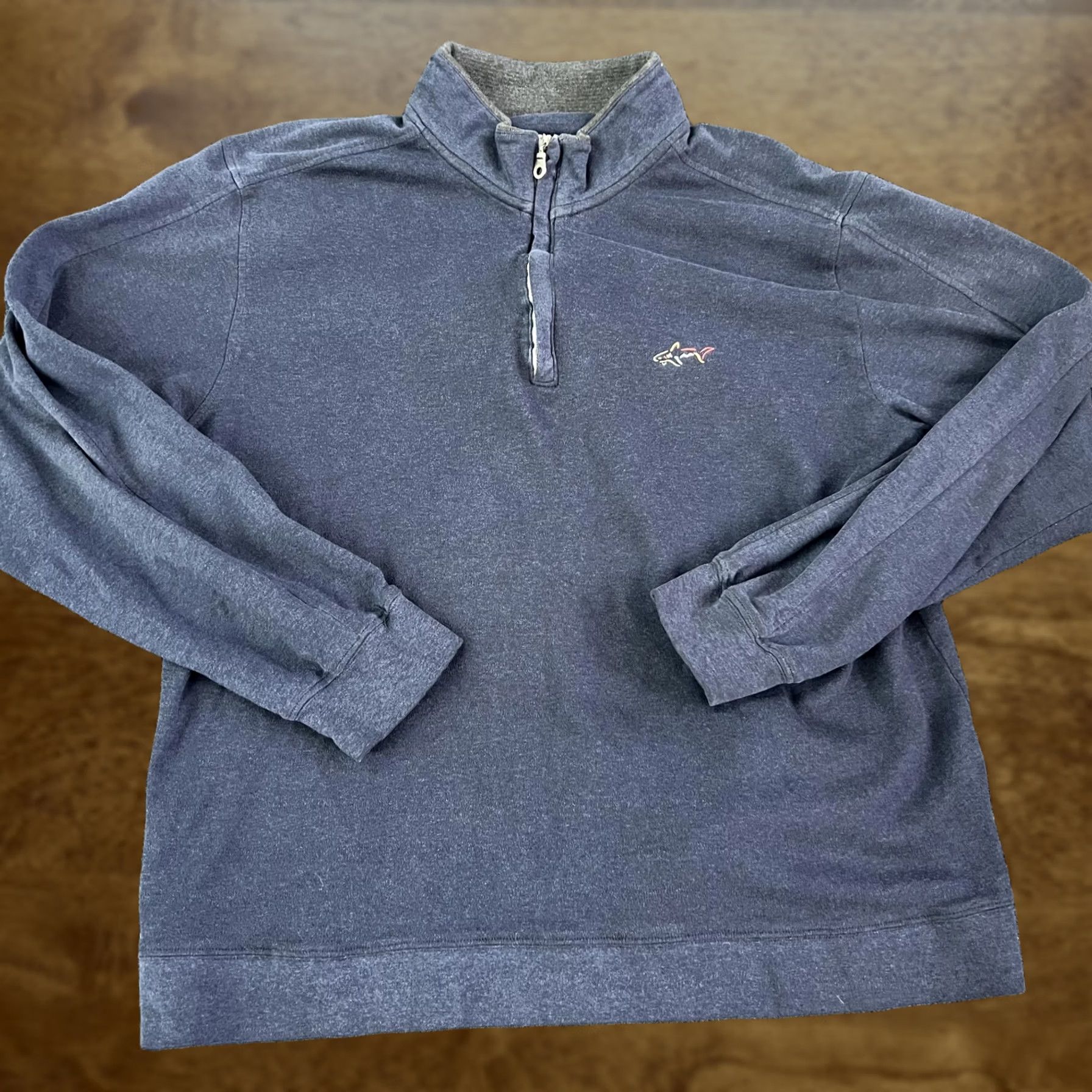 Vineyard Vines Vineyard Vines Sweater Mens XL Blue Quarter Zip Pullover Whale Logo Casual Size US XXL / EU 58 / 5 - 1 Thumbnail