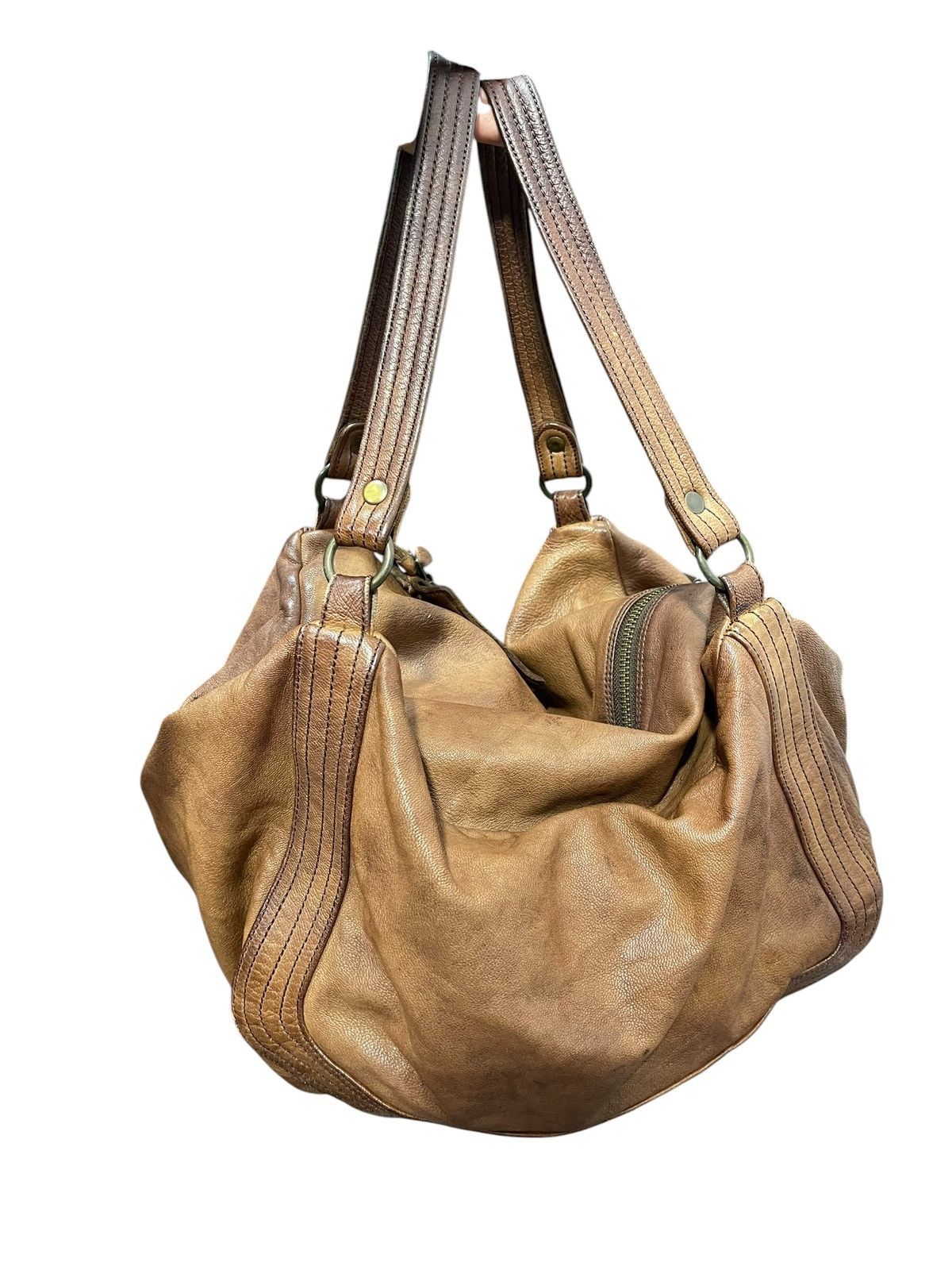 Julius Full Leather Christian Peau Tote Bag prada julius dior 1🟩3 Size ONE SIZE - 6 Thumbnail