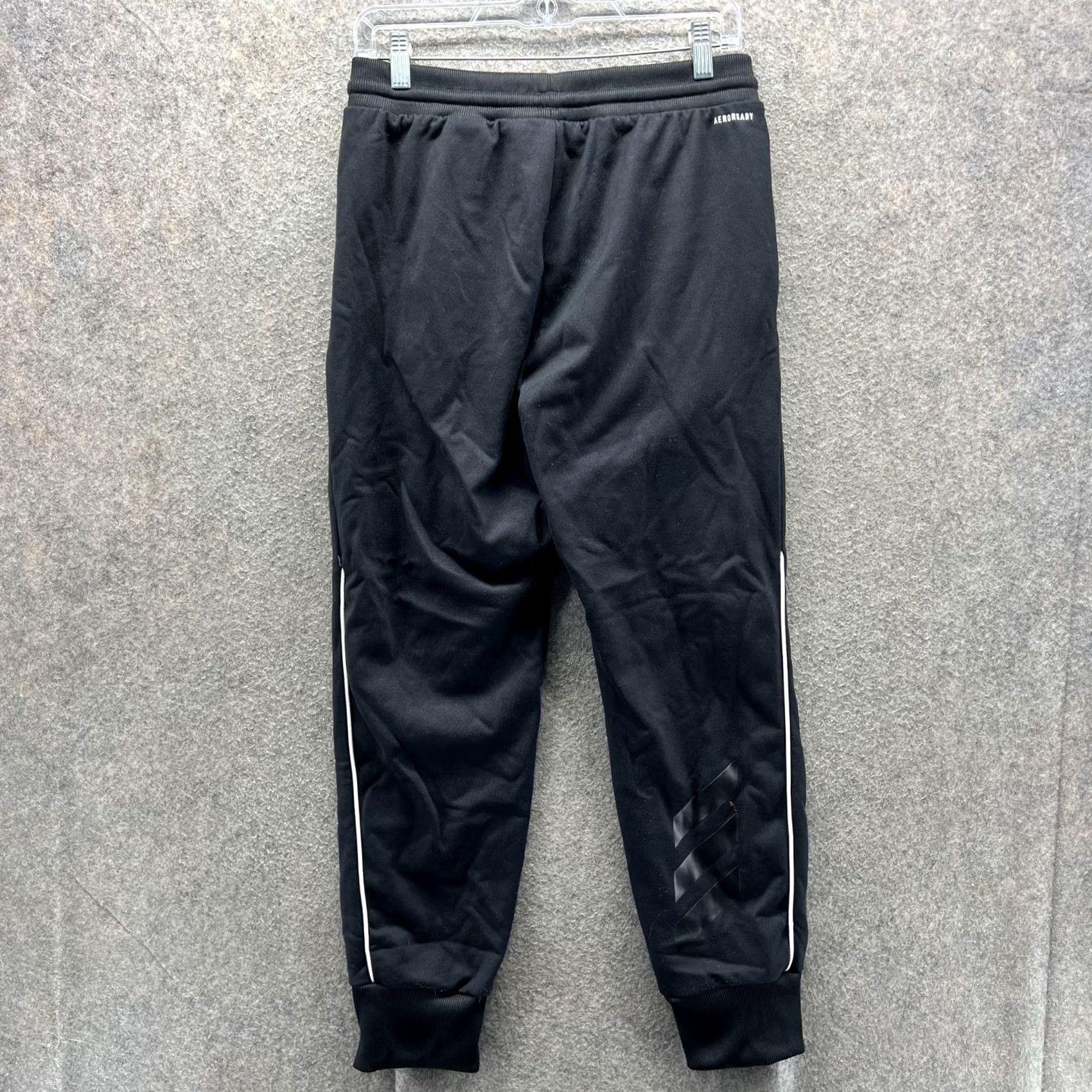 Adidas Adidas Jogger Pants Mens M Black AEROREADY Knit Elastic Waist Athletic Size US 31 - 7 Thumbnail