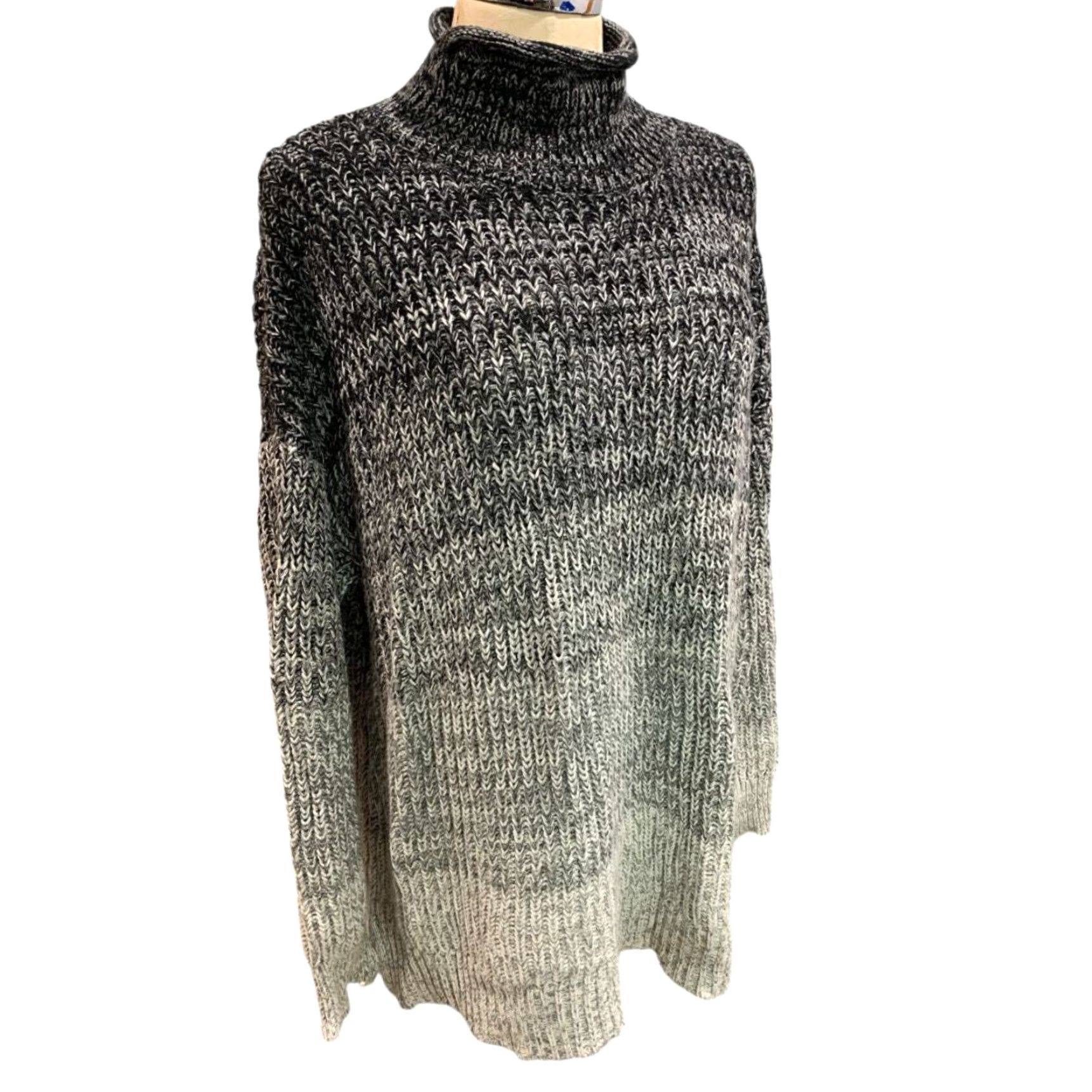 Vintage Haven Well Within Womens Chunky Knit Roll Turtleneck Sweater XL Pullover White - Size XL Womens Knit Turtleneck Sweater Size XL / US 12-14 / IT 48-50 - 2 Thumbnail