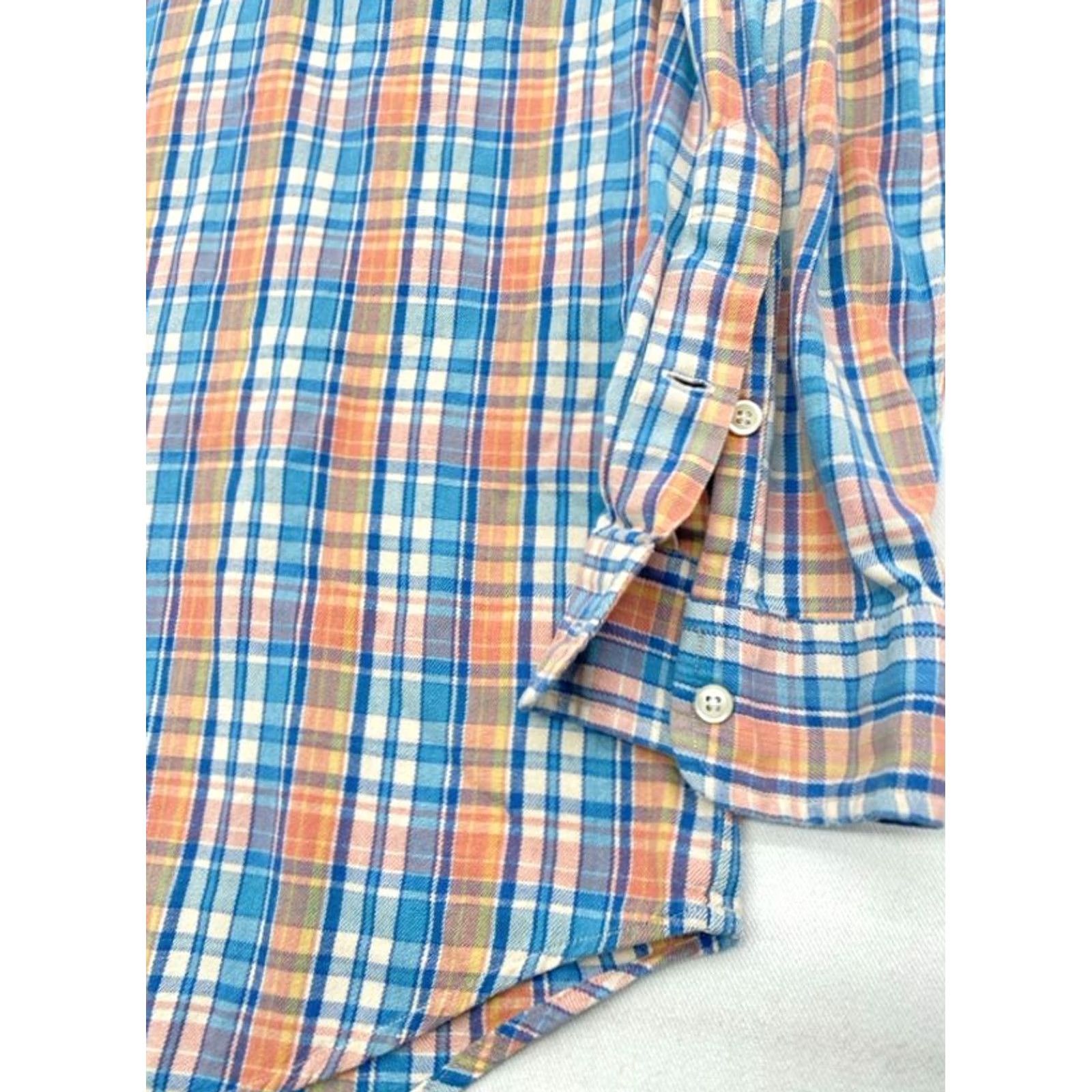 Ralph Lauren Ralph Lauren Blake Long Sleeve Button-Up Mens XL Plaid Shirt Cotton Multicolor 3609 Size US XL / EU 56 / 4 - 3 Thumbnail