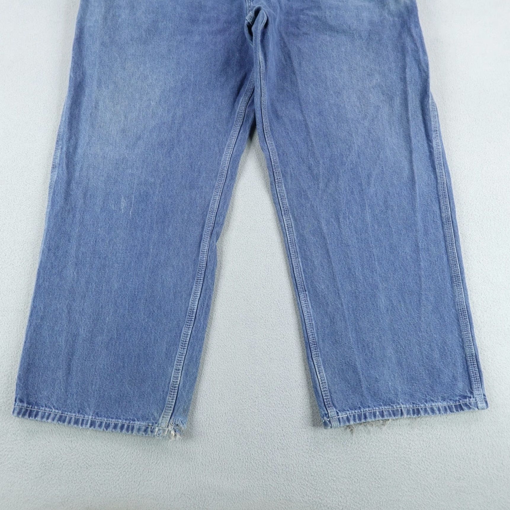 Carhartt Carhartt Jeans Blue Dungaree Fit Men's Big & Tall 42x30 Regular Denim Work Pants Size US 42 / EU 58 - 4 Thumbnail