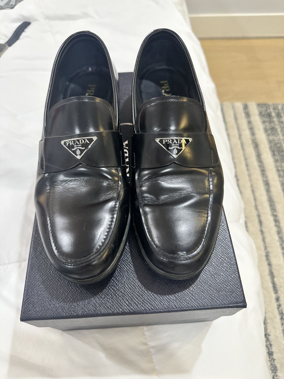 Prada Prada Saffiano Loafers Size US 8.5 / EU 41-42 - 9 Thumbnail