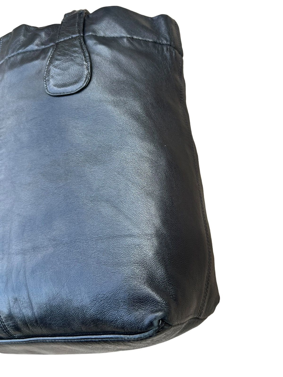 Yohji Yamamoto Yohji Yamamoto Y’s for Living Black Leather Mini Tote Bag Size ONE SIZE - 7 Thumbnail
