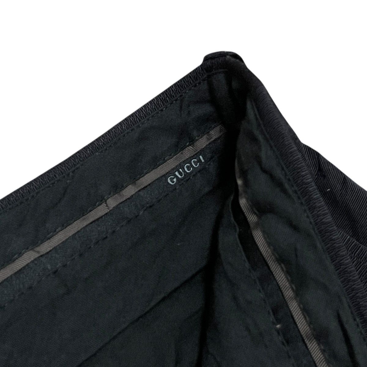 Gucci Vintage Gucci Black Flat Front Straight Leg Casual Pants Size US 31 - 8 Thumbnail