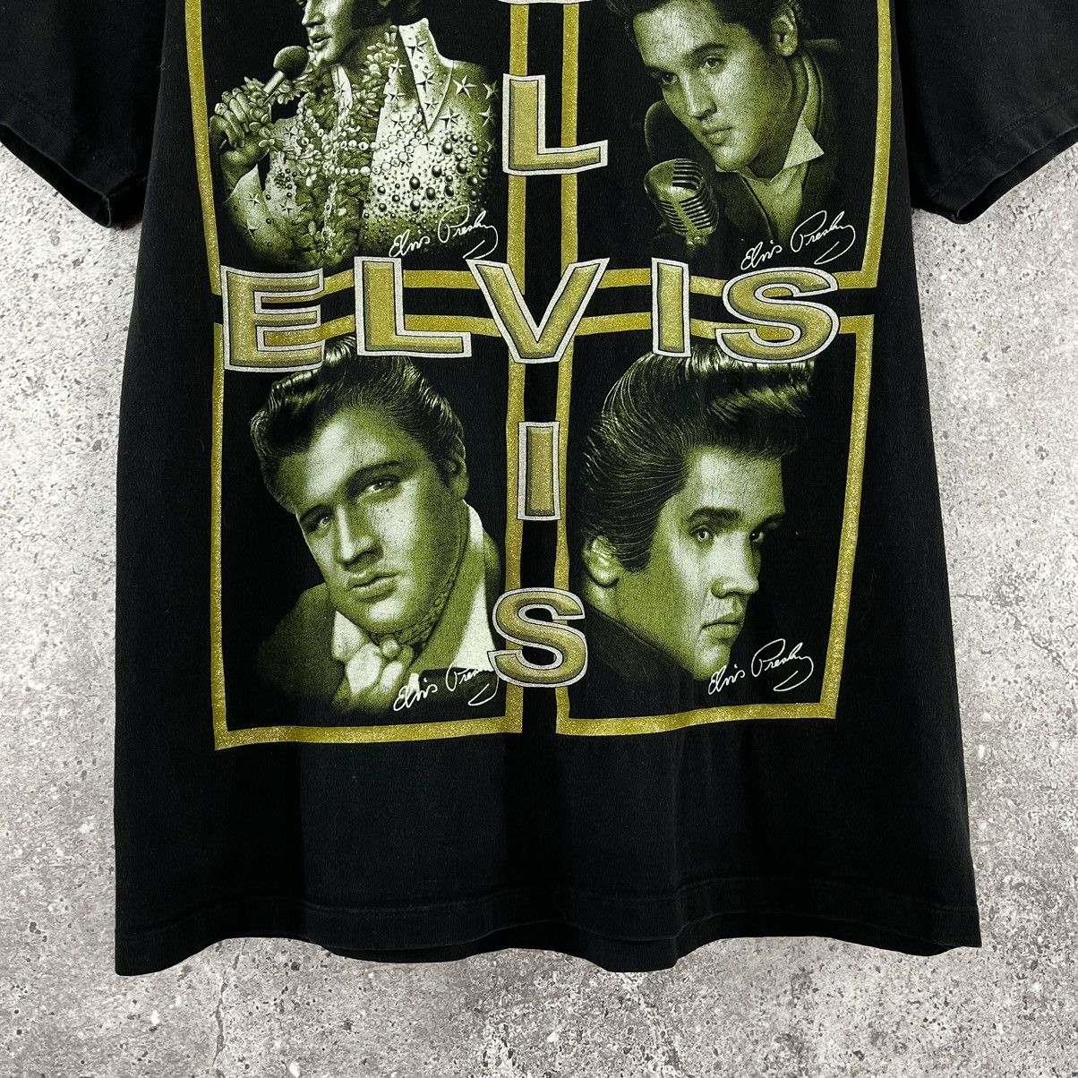 Band Tees Elvis Presley T-Shirt Glamour Double Big Logo Rock Tee Sz M Size US M / EU 48-50 / 2 - 3 Thumbnail