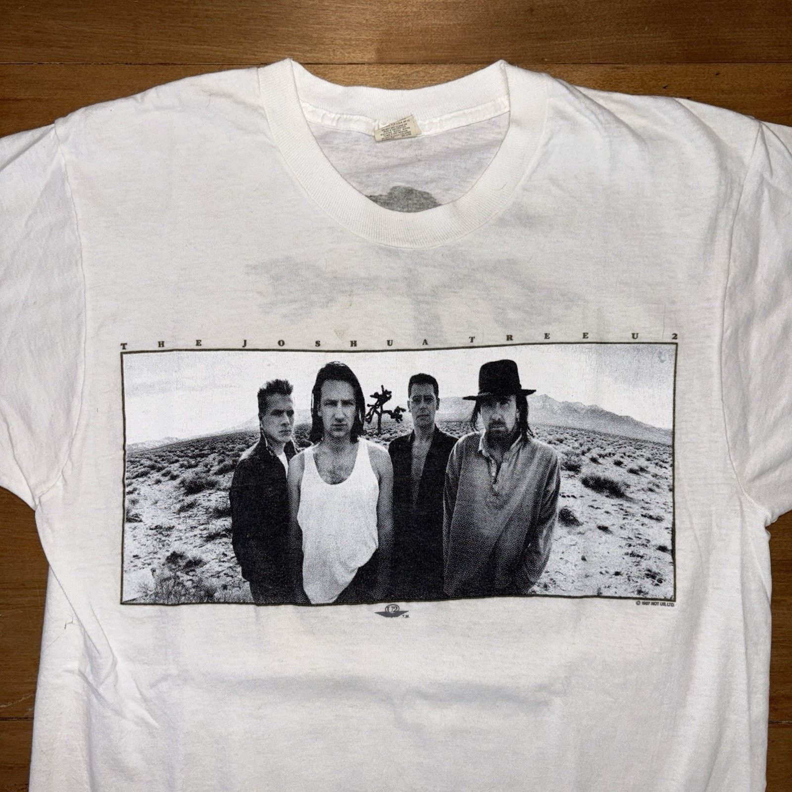 Vintage U2 Vintage Tee The Joshua Tree Tour - Fall 1987 Tour Live 80 Size US M / EU 48-50 / 2 - 2 Thumbnail