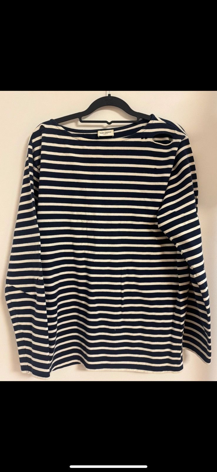 Saint Laurent Paris Saint Laurent Distressed long sleeve Size US L / EU 52-54 / 3 - 1 Thumbnail