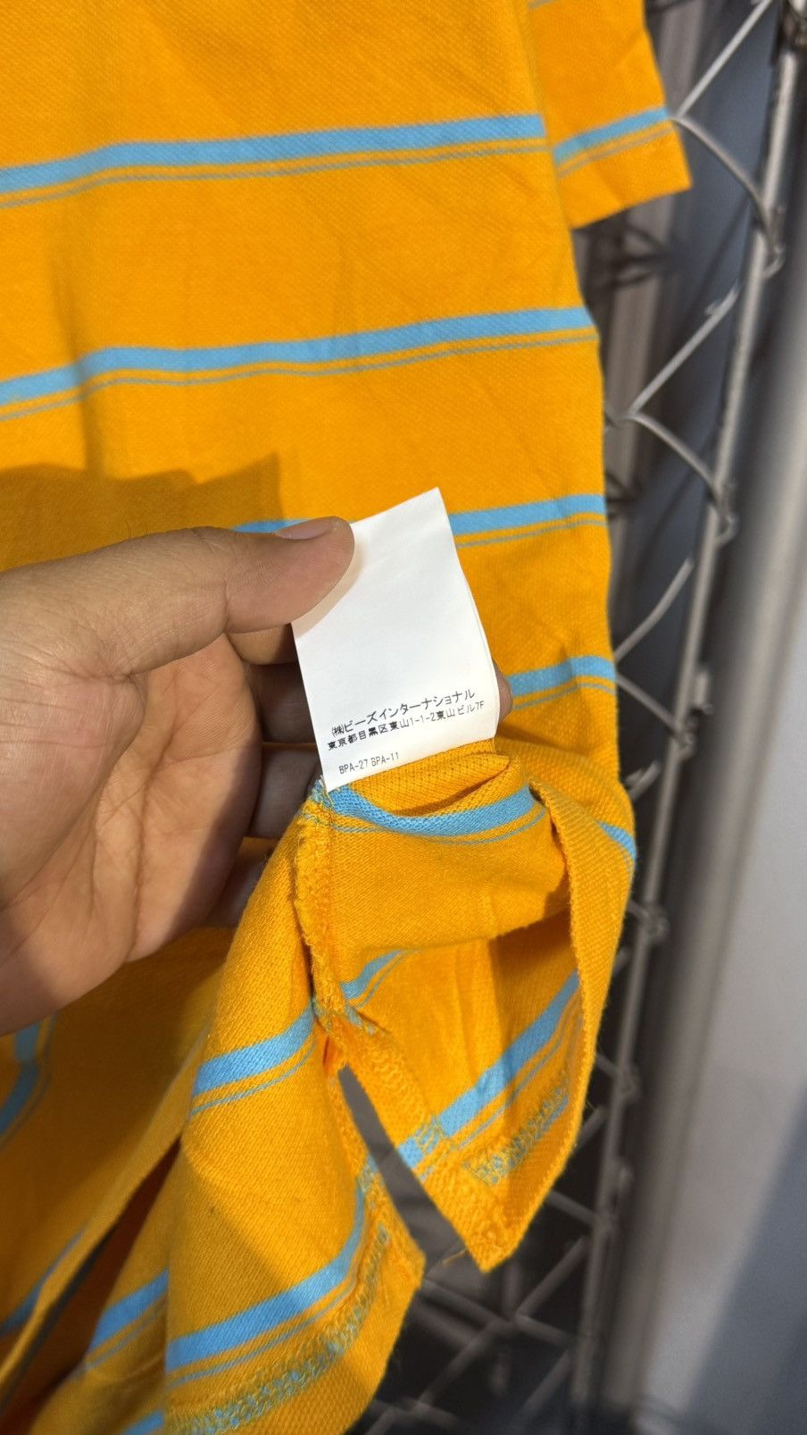 Japanese Brand XGIRL STRIPED TSHIRT YELLOW BLUE Size US S / EU 44-46 / 1 - 9 Thumbnail