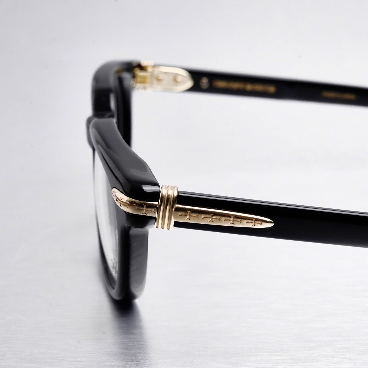 Chrome Hearts CHROME HEARTS DRIPPIN BLACK/18KGP GLASSES Size ONE SIZE - 3 Thumbnail