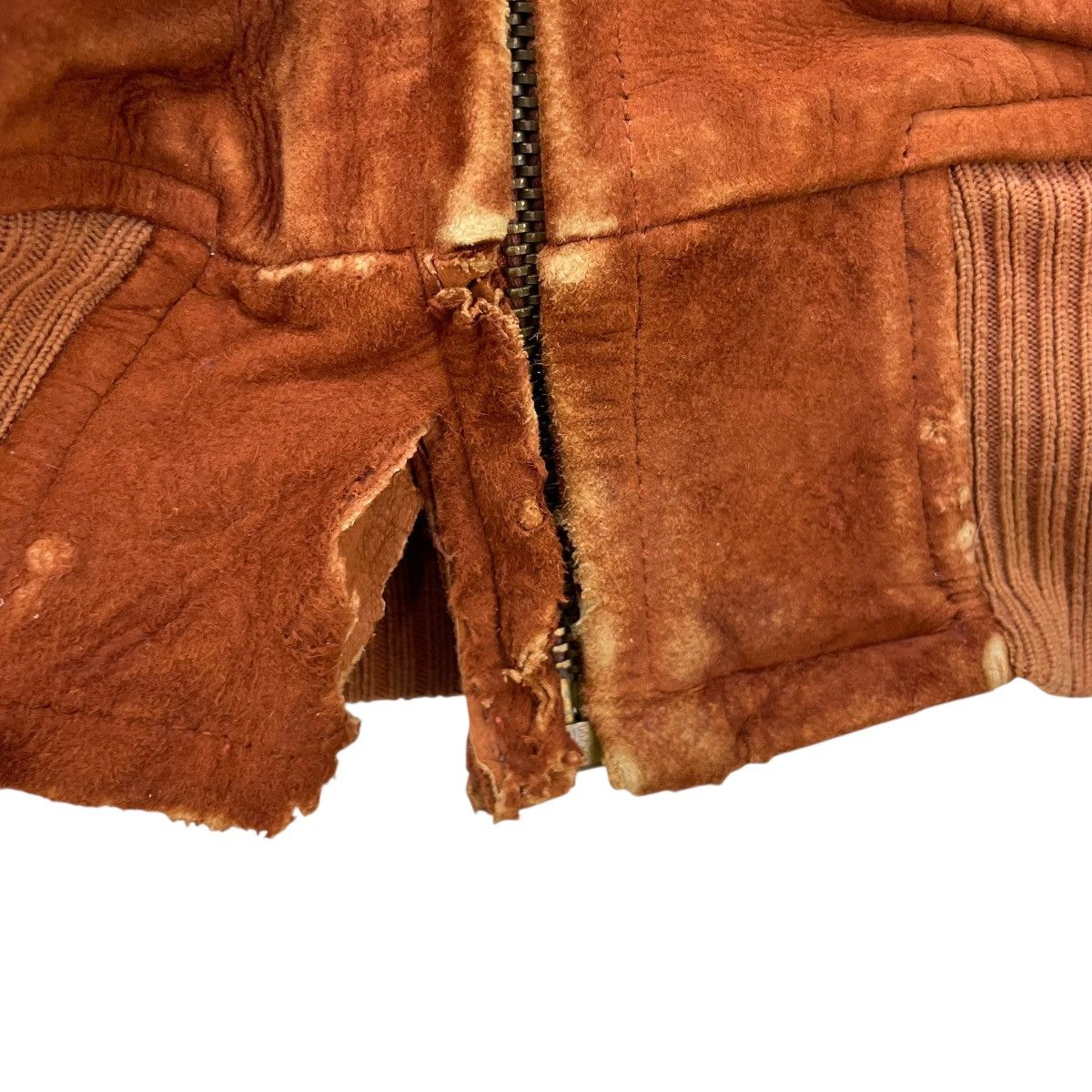 McGregor 💥Vintage 60s Mc Gregor Bomber Suede Leather Boa Jacket Size US M / EU 48-50 / 2 - 7 Thumbnail