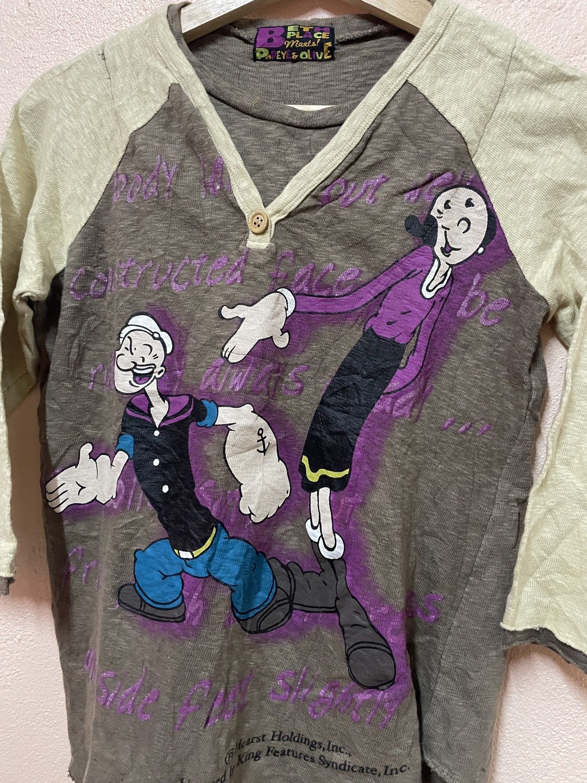 Cartoon Network × Vintage Vintage Popeye & Olive cartoon network Big Logo streetwear S Size US S / EU 44-46 / 1 - 7 Thumbnail