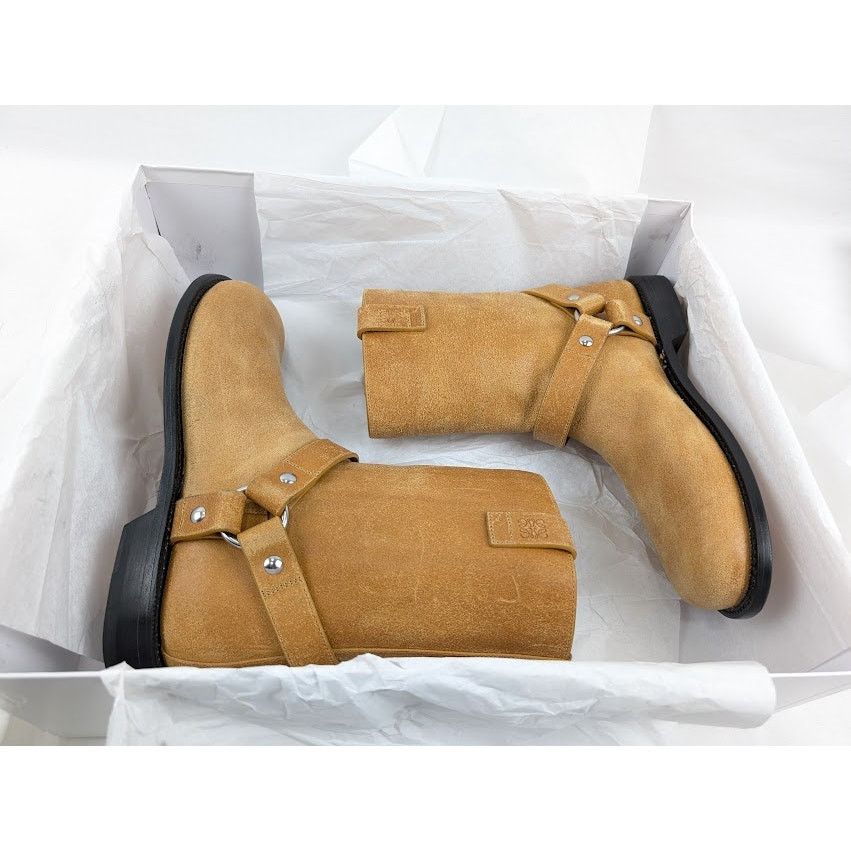 Loewe o1rshd1 Campo Biker Boots in Brown Size US 8 / EU 41 - 22 Thumbnail