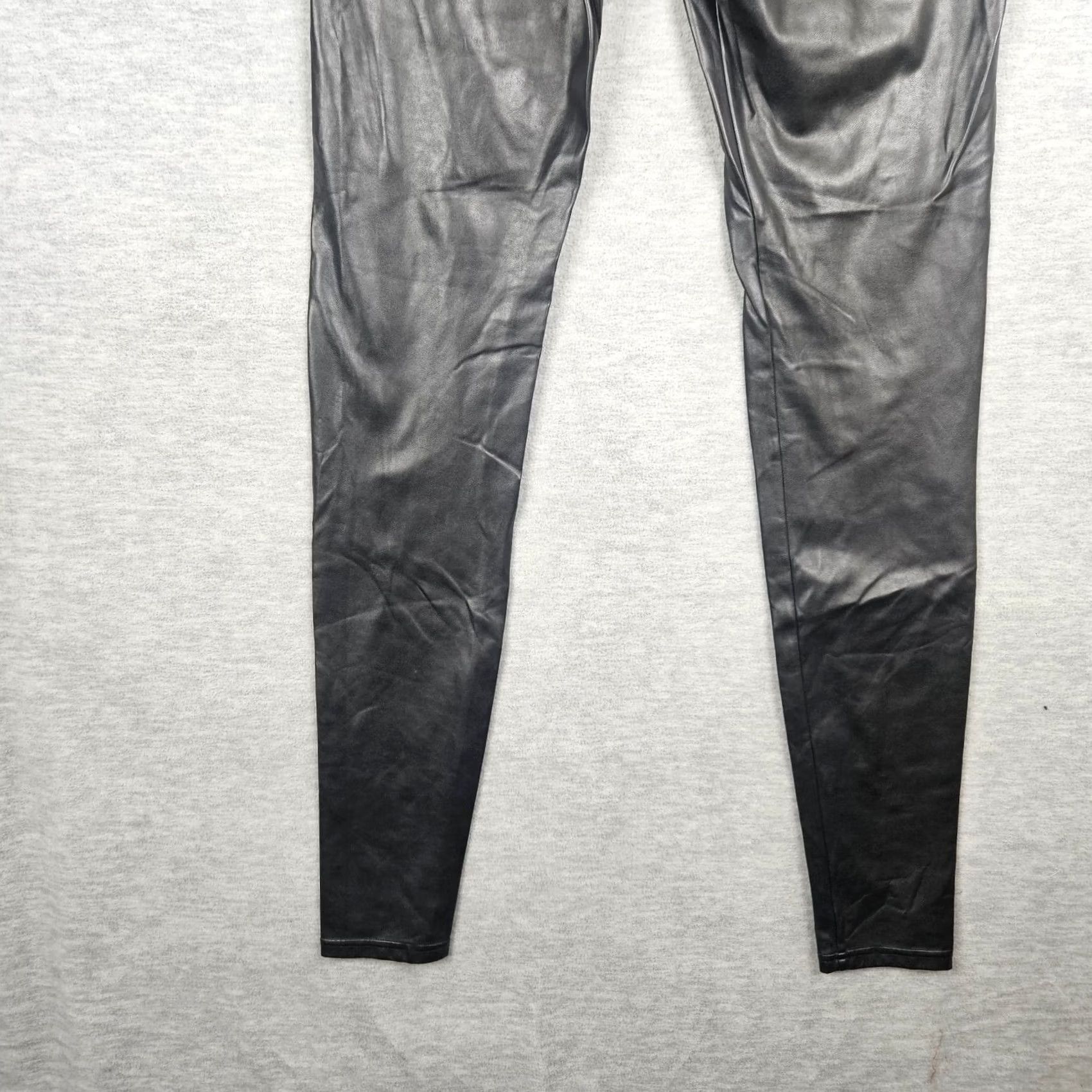 Vintage Wilfred Free Women's Daria Vegan High Rise Black Faux Leather Leggings Sz S Size 28" / US 6 / IT 42 - 4 Thumbnail