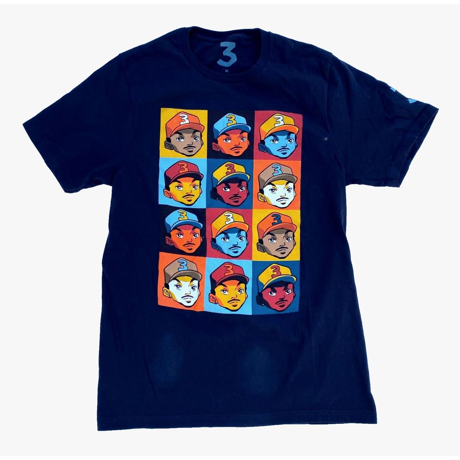 Vintage Chance The Rapper Men's T-shirt - Shirt - M - Black - 100% Cotton - Short Sleeve Crew Neck - Graphic Size US M / EU 48-50 / 2 - 2 Thumbnail