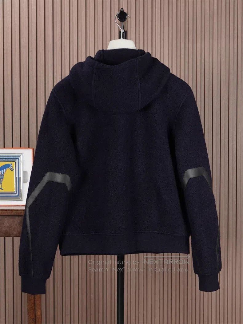 Hermes Hermes Men's Cashmere Hooded Jacket Size US M / EU 48-50 / 2 - 3 Thumbnail