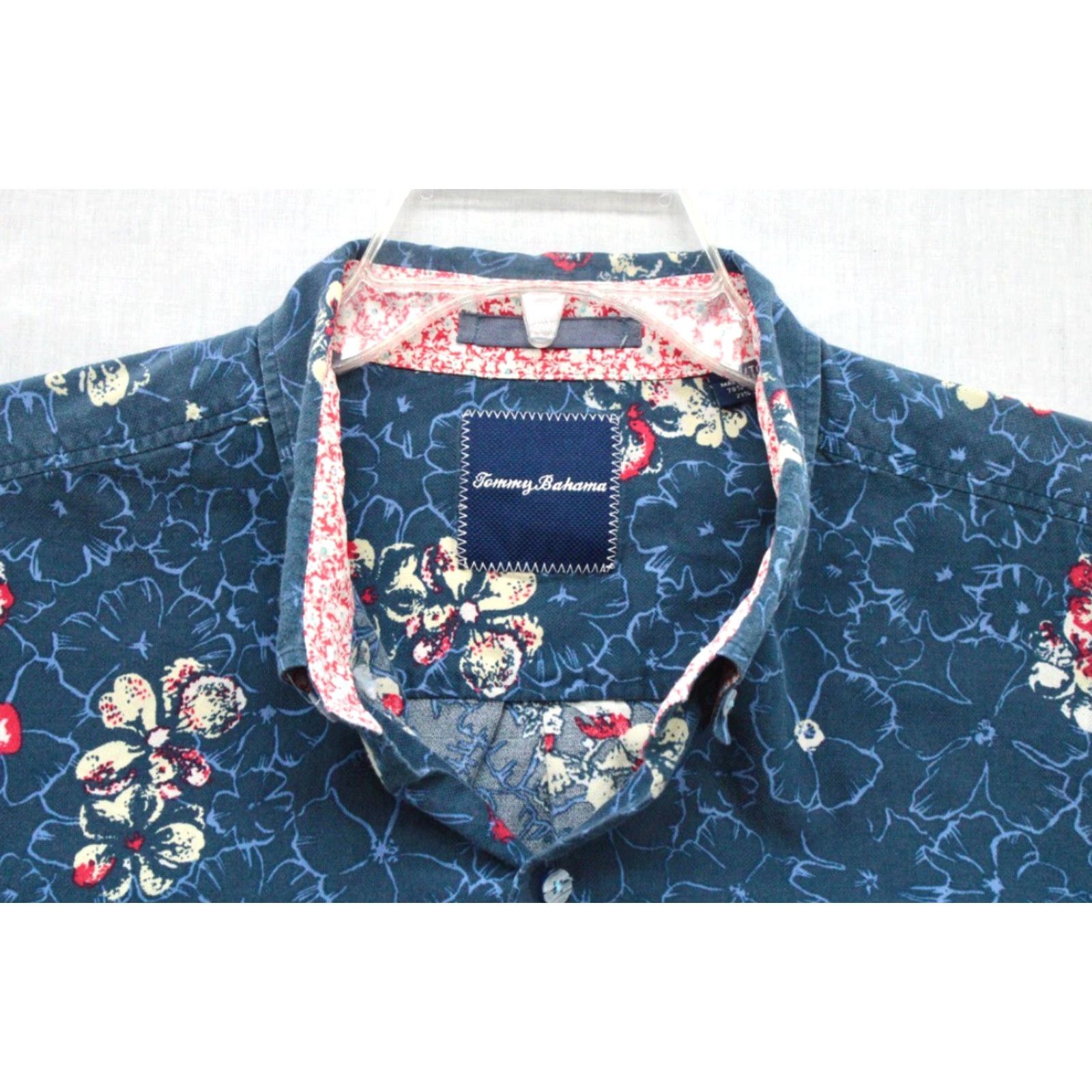 Tommy Bahama Tommy Bahama Shirt XL Long Sleeve Blue Hawaiian Silk Blend Peppy Vacation Button-Up Casual Beach Hawaii Mens XL Blue Size US XL / EU 56 / 4 - 3 Thumbnail
