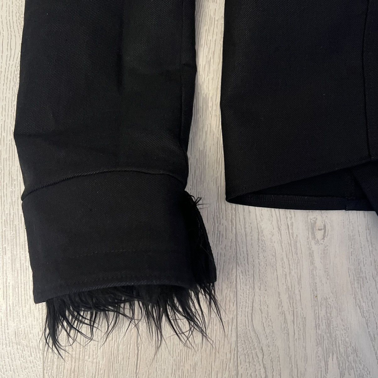 Other Black denim jacket with fur lining Size US S / EU 44-46 / 1 - 6 Thumbnail