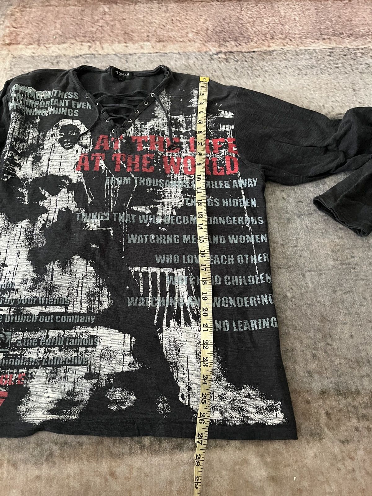 Hysteric Glamour × Japanese Brand × Vintage AT the Life AT The World Tee Size US L / EU 52-54 / 3 - 11 Thumbnail
