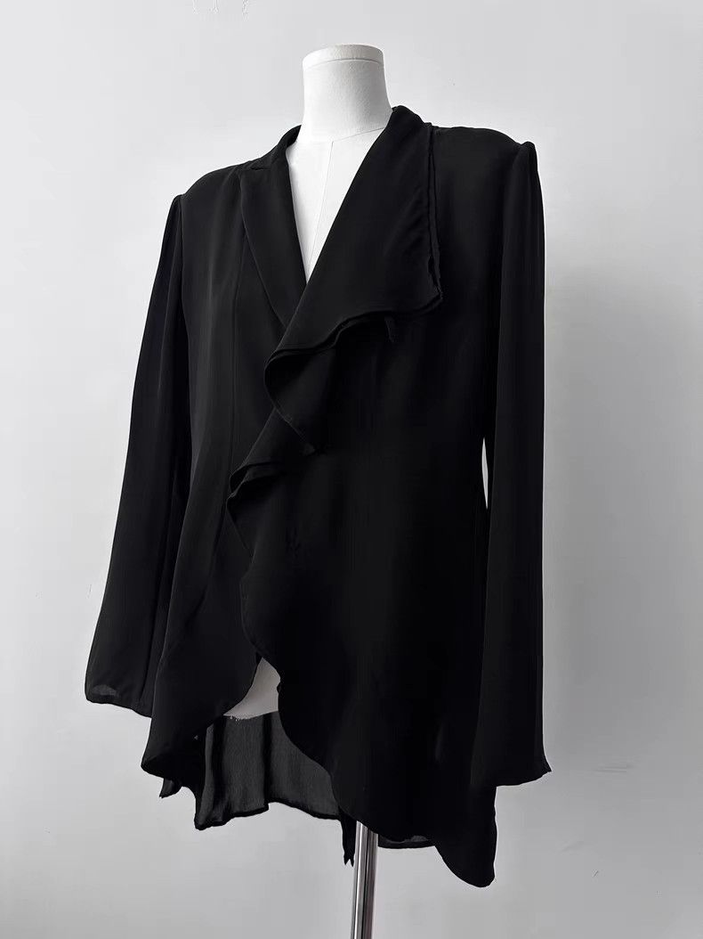Yohji Yamamoto Yohji yamamoto silk suit jacket Size M / US 6-8 / IT 42-44 - 4 Thumbnail