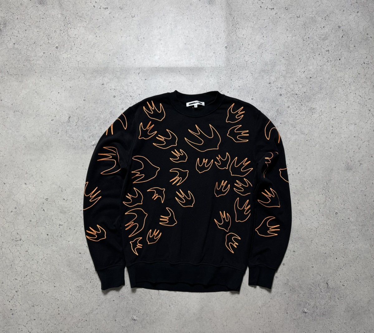 Alexander McQueen Alexander Mcqueen MCQ Black Luxury Sweatshirt Size M Size US M / EU 48-50 / 2 - 2 Thumbnail