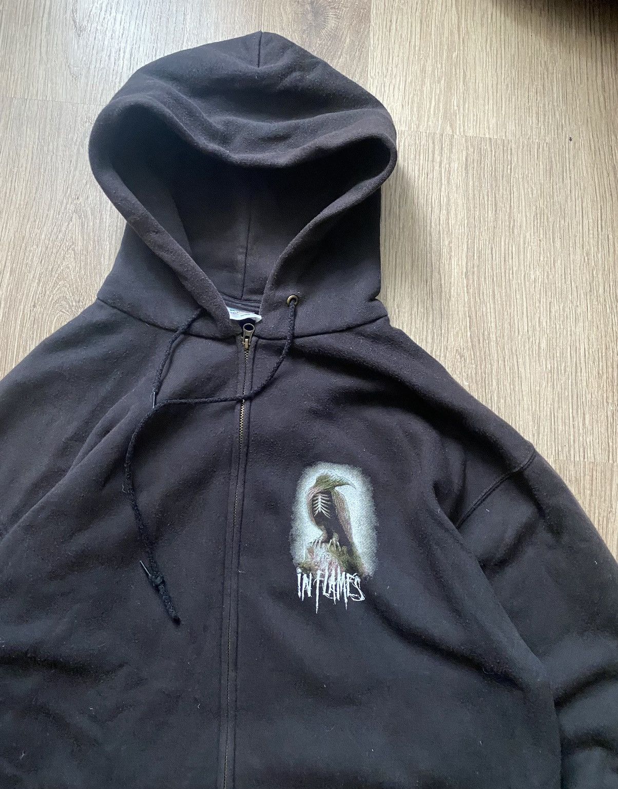 Band Tees Vintage hoodie In Flames band rock rare 2000 merch hoodie Size US XL / EU 56 / 4 - 4 Thumbnail