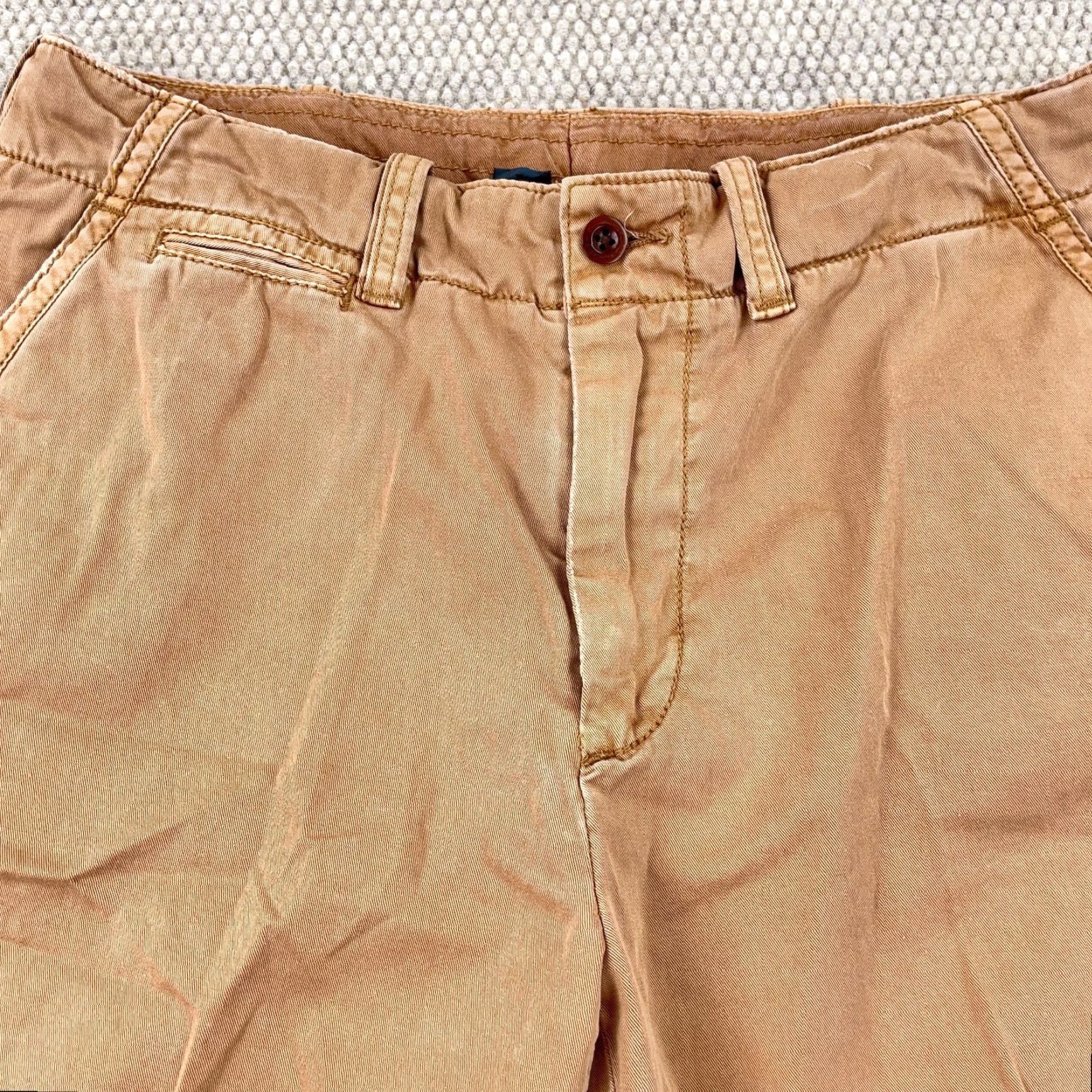 Polo Ralph Lauren VINTAGE Polo Ralph Lauren Chino Shorts Mens 34 Brown Twill Flat Front Pockets 10" Inseam Fade Wash Casual Regular Modern Size US S / EU 44-46 / 1 - 5 Thumbnail