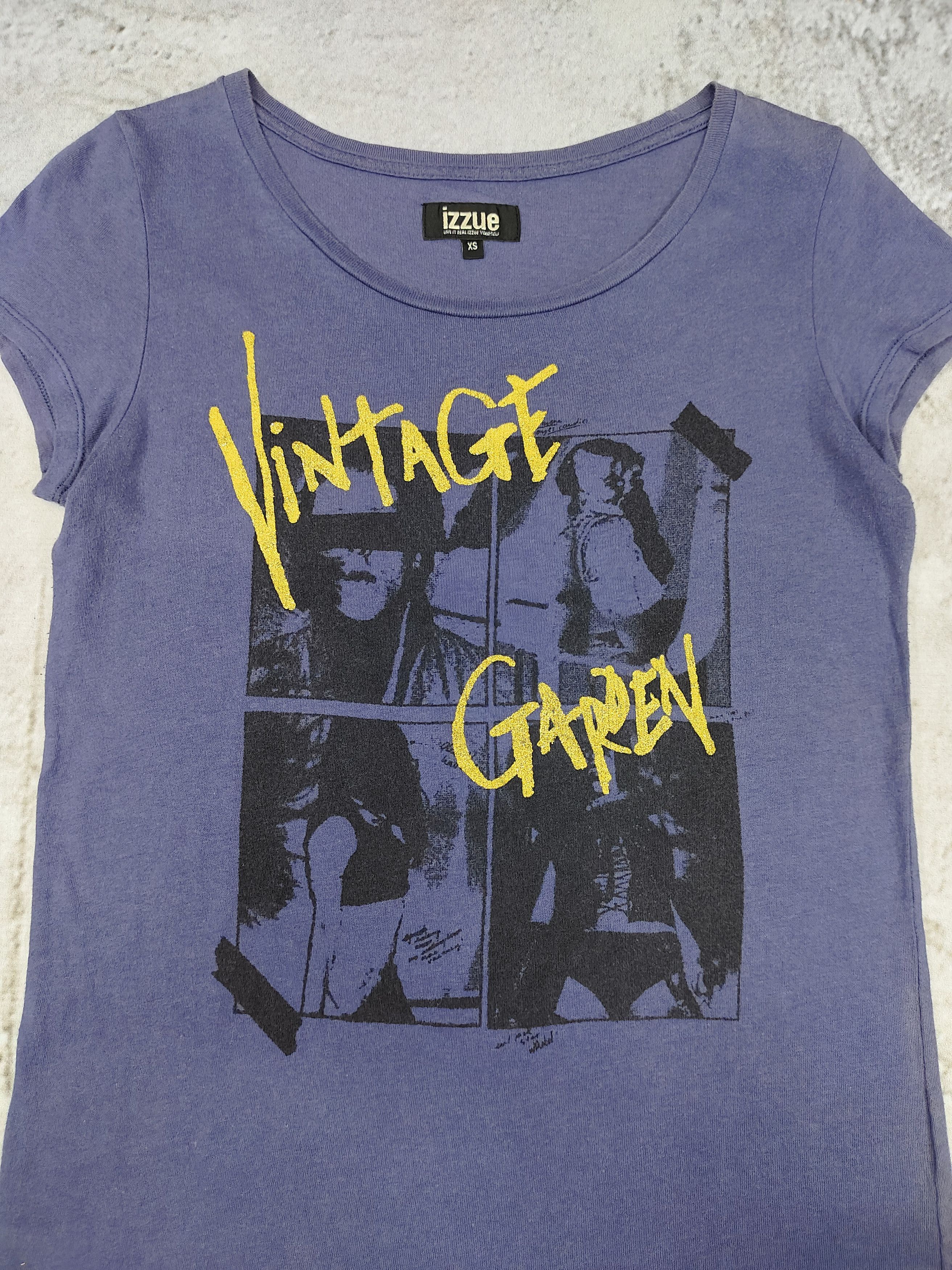 izzue 2000s Izzue- Y2K Vintage Garden Photo Graphic Tshirt Size S / US 4 / IT 40 - 2 Thumbnail