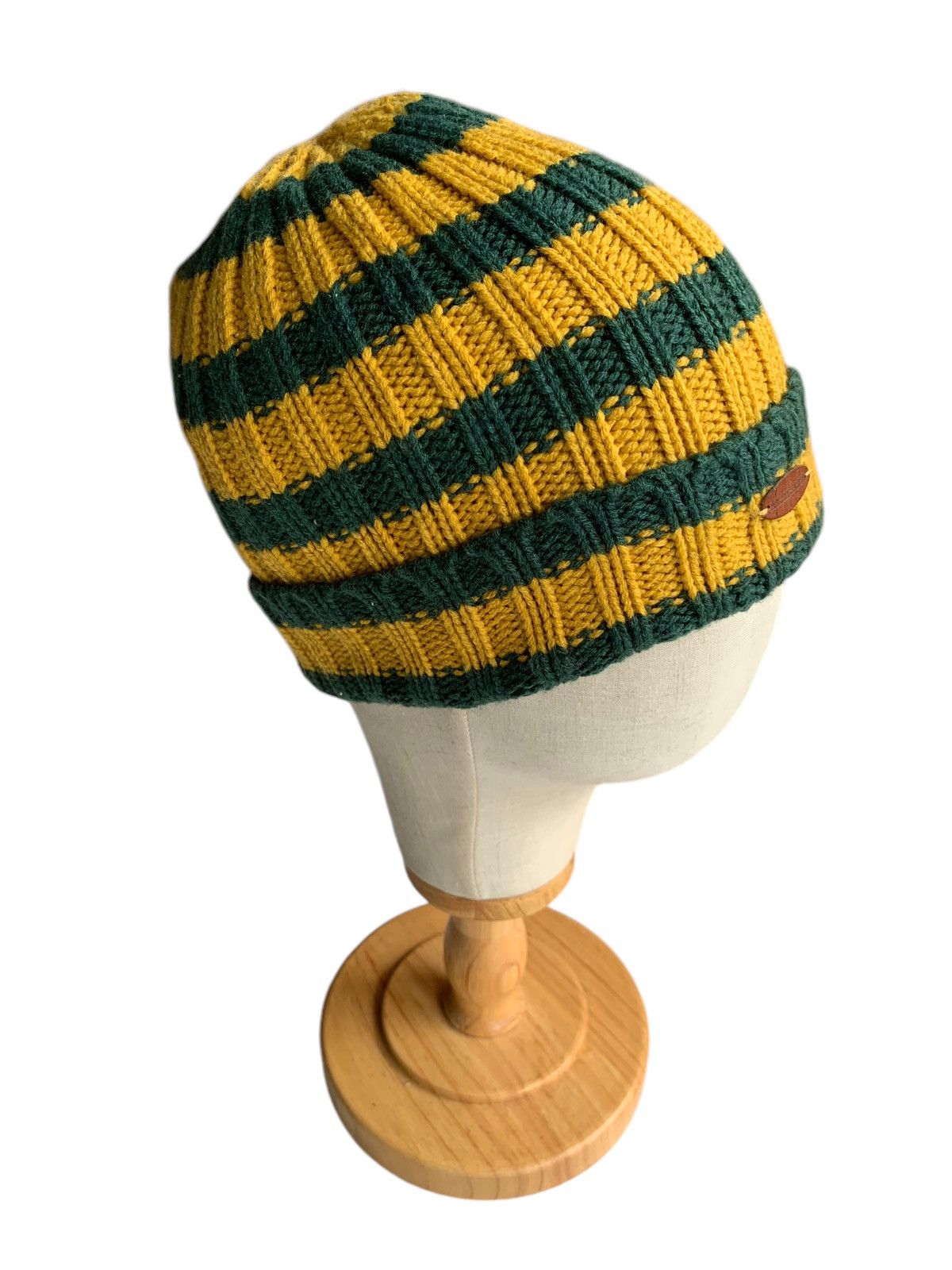 Japanese Brand × Kapital × Vintage Knitted Crochet Stripe Winter Session Beanie Hats Size ONE SIZE - 2 Thumbnail