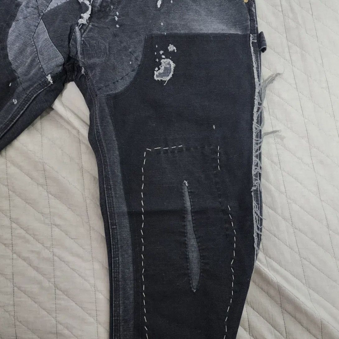 Saint Michael Saint Michael Double Knee Flare Denim Jeans Black Size US 32 / EU 48 - 5 Thumbnail