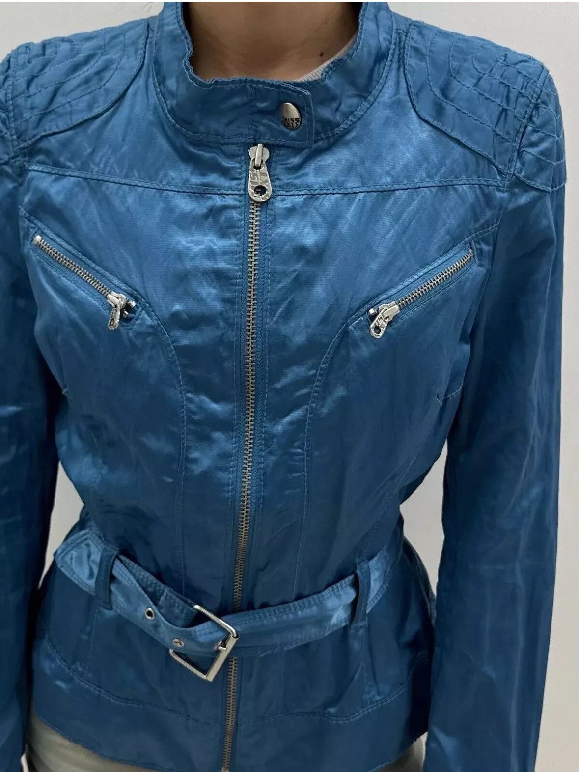 Miss Sixty × Vintage Vintage 2000s Miss Sixty Y2K Jacket Polyester Metall Size M / US 6-8 / IT 42-44 - 2 Thumbnail