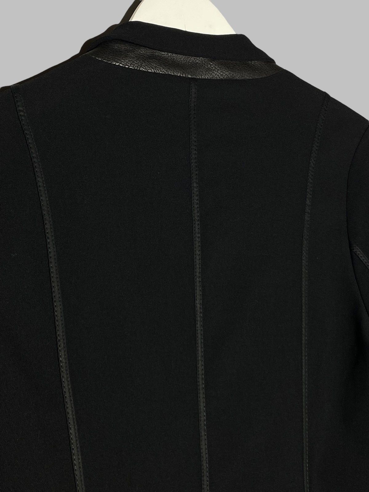 Annette Gortz Annette Gortz Black Designer Wool Cotton Blond Coat Jacket Size M / US 6-8 / IT 42-44 - 15 Thumbnail