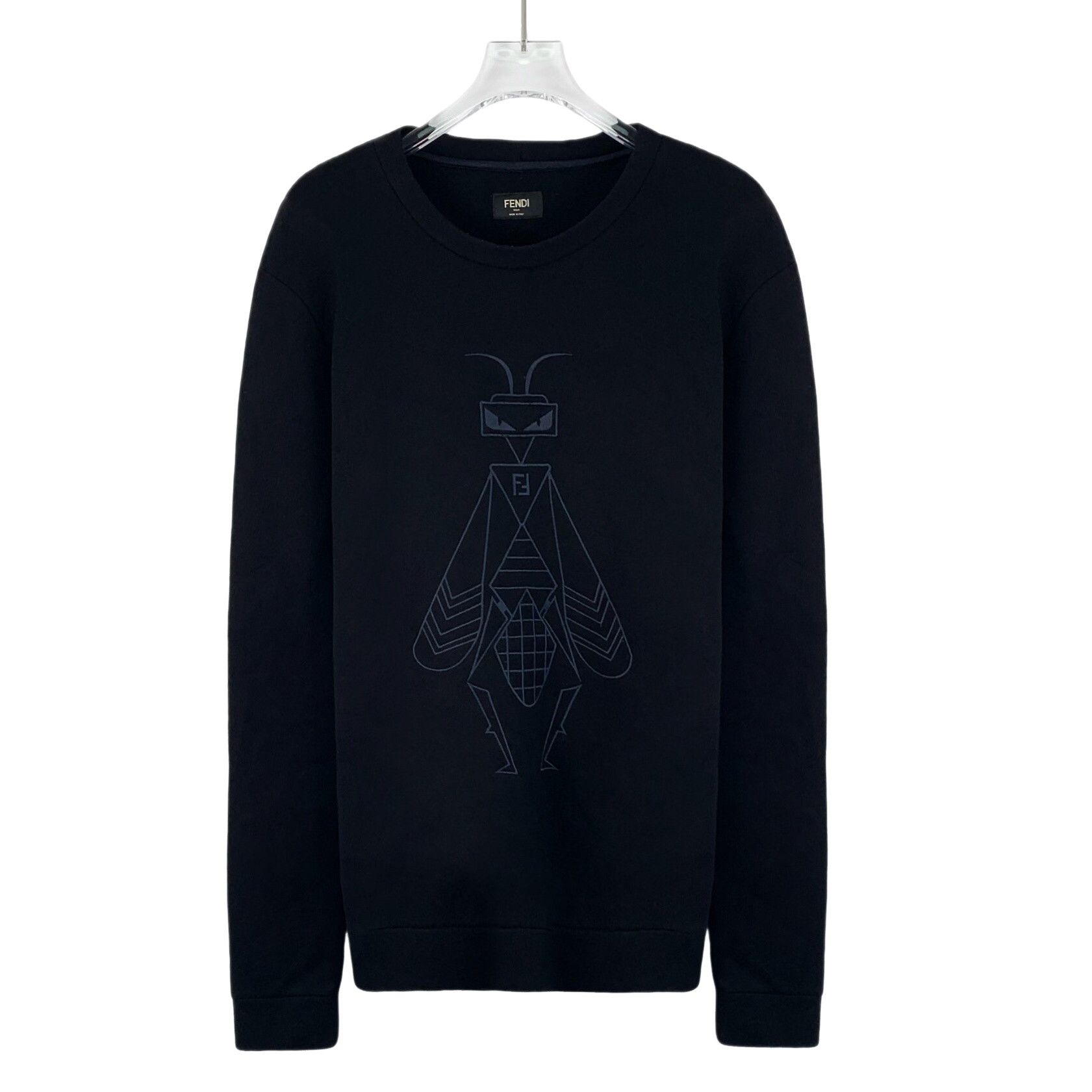 Fendi Fendi Bug Print Crewneck Sweatshirt M Size US M / EU 48-50 / 2 - 1 Thumbnail