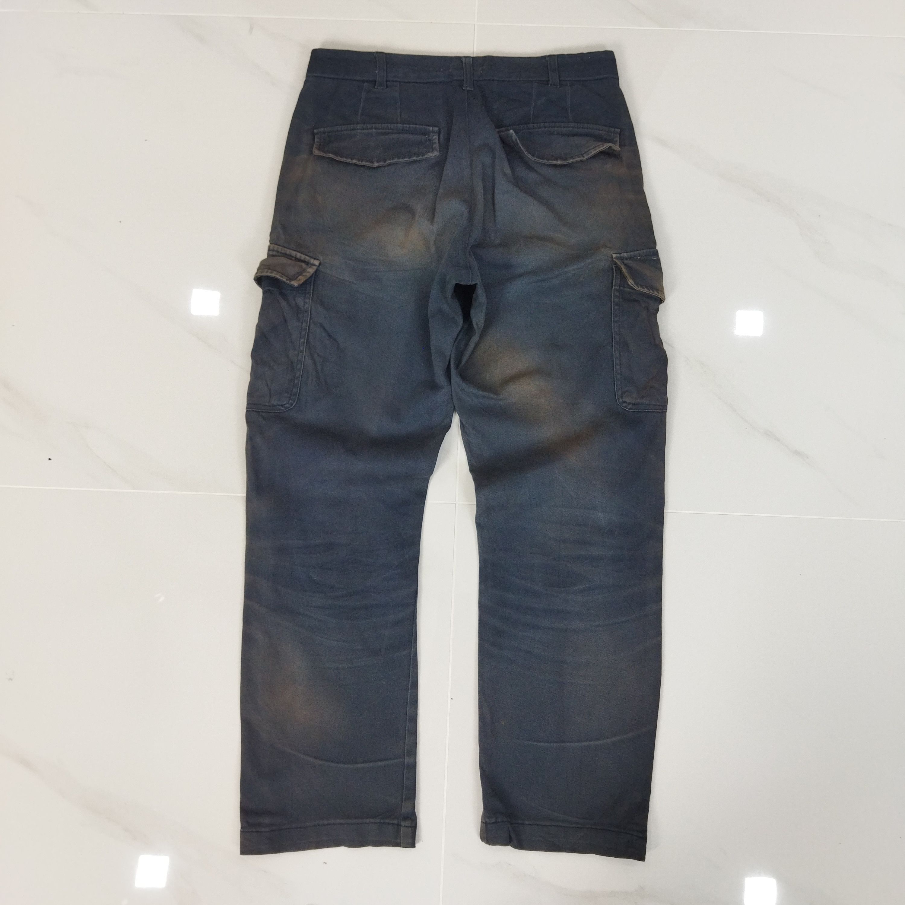 Japanese Brand VINTAGE JAPANESE BRAND FADED DARK BLUE CARGO PANTS Size US 29 - 8 Thumbnail