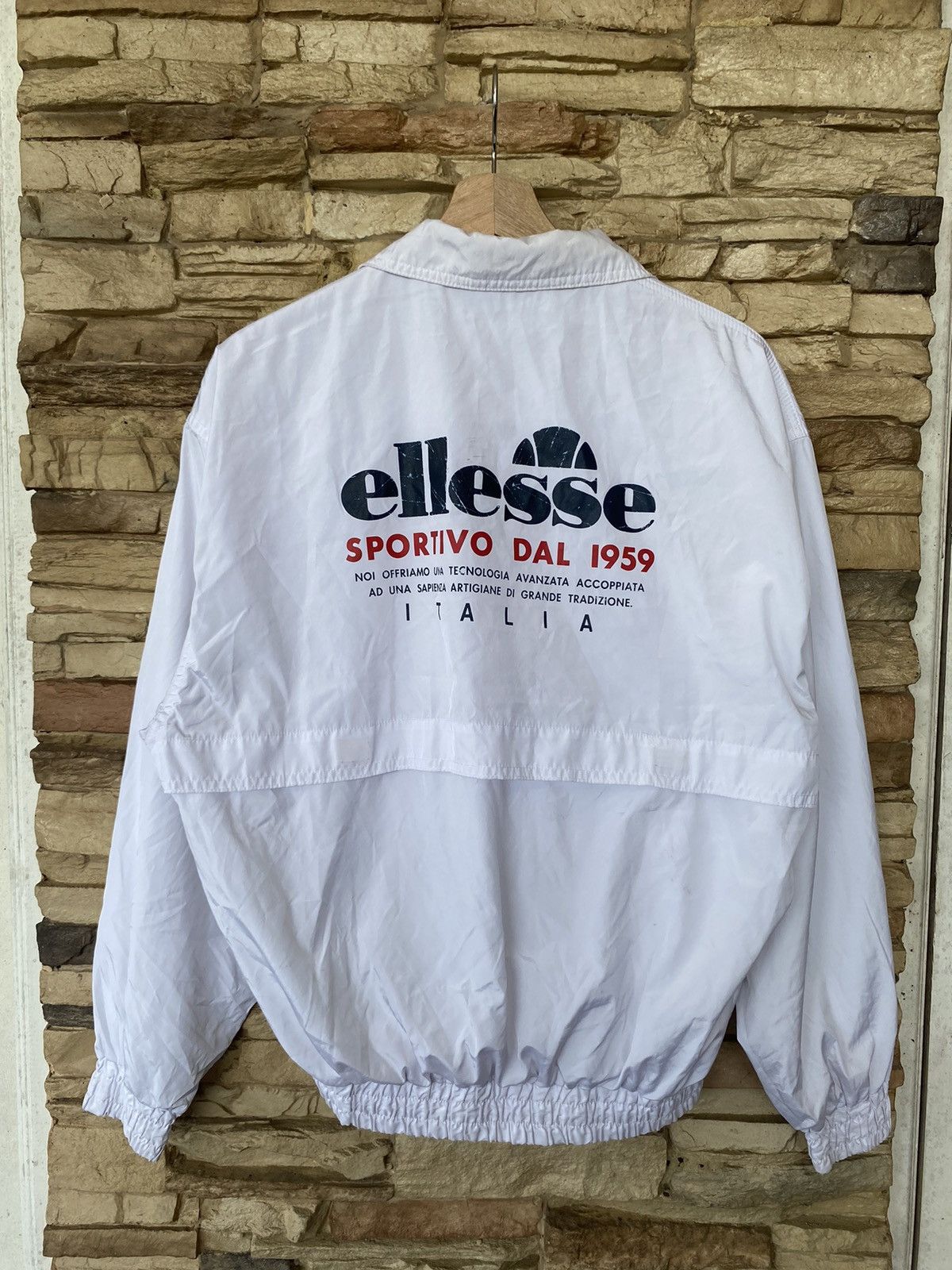 Ellesse Vintage 90s Ellesse Full Zip Jacket Windbreaker Size US M / EU 48-50 / 2 - 1 Thumbnail