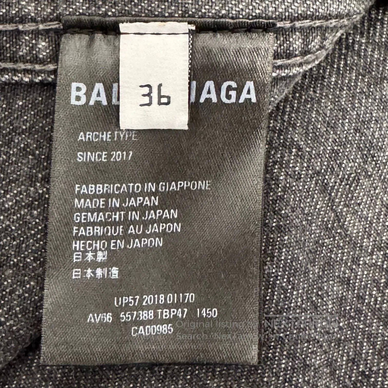 Balenciaga Balenciaga Logo Denim Jacket Size 36. Size US S / EU 44-46 / 1 - 4 Thumbnail
