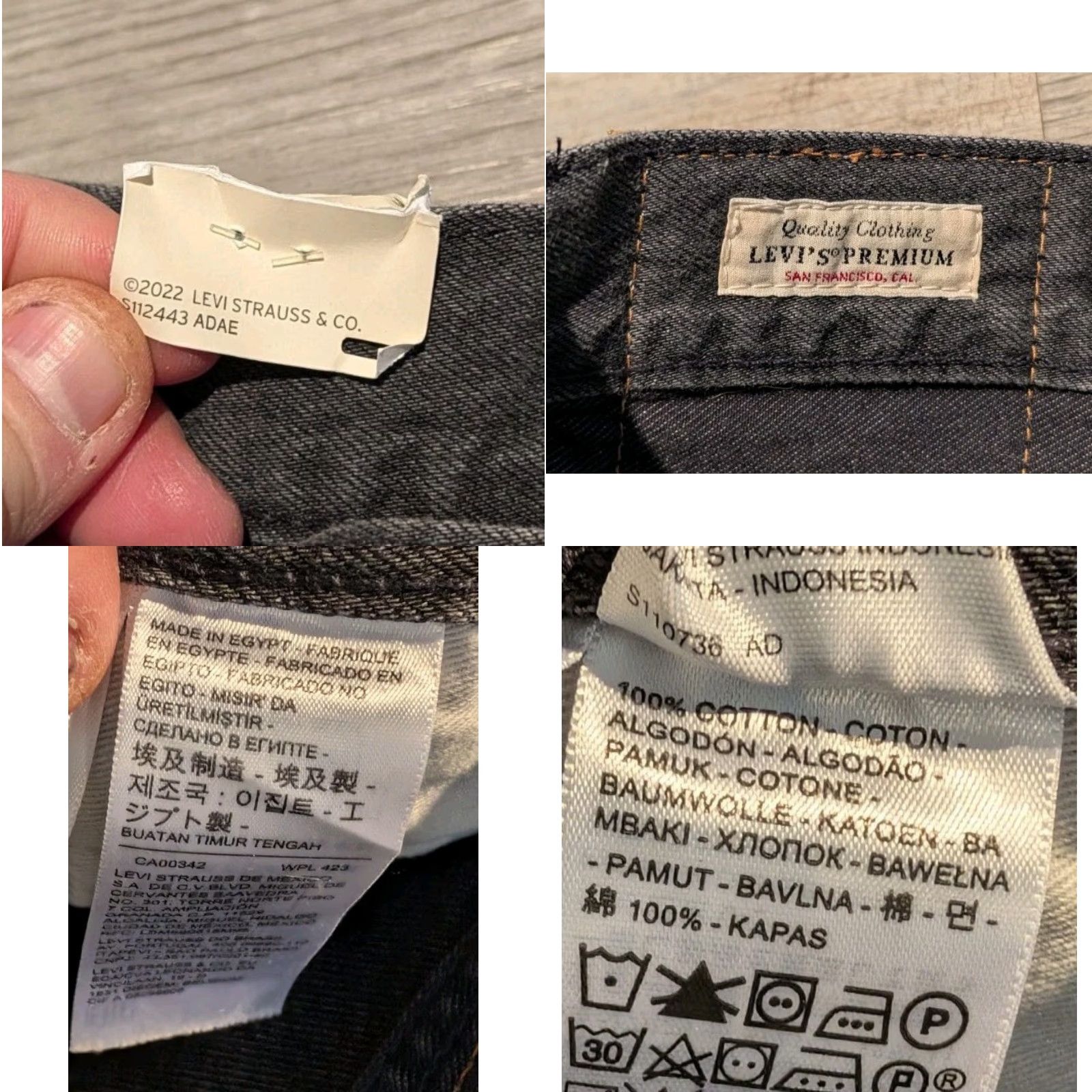VINTAGE Levi’s 501 Original Fit Cut Off Denim Jean Shorts Black 38 Men’s 7 in Inseam 5-Pocket Denim 90s American Outdoor NWT
