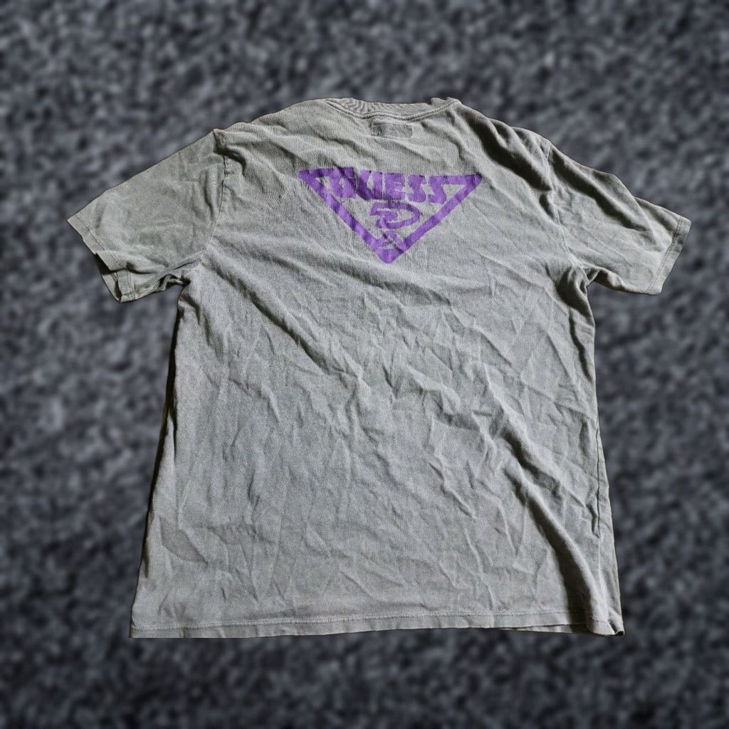 Guess Mens S GUESS Shirt Adult S Gray Cotton Jersey Logo 90s Hip Hop T-Shirt Thrashed Vintage No Size US S / EU 44-46 / 1 - 1 Thumbnail