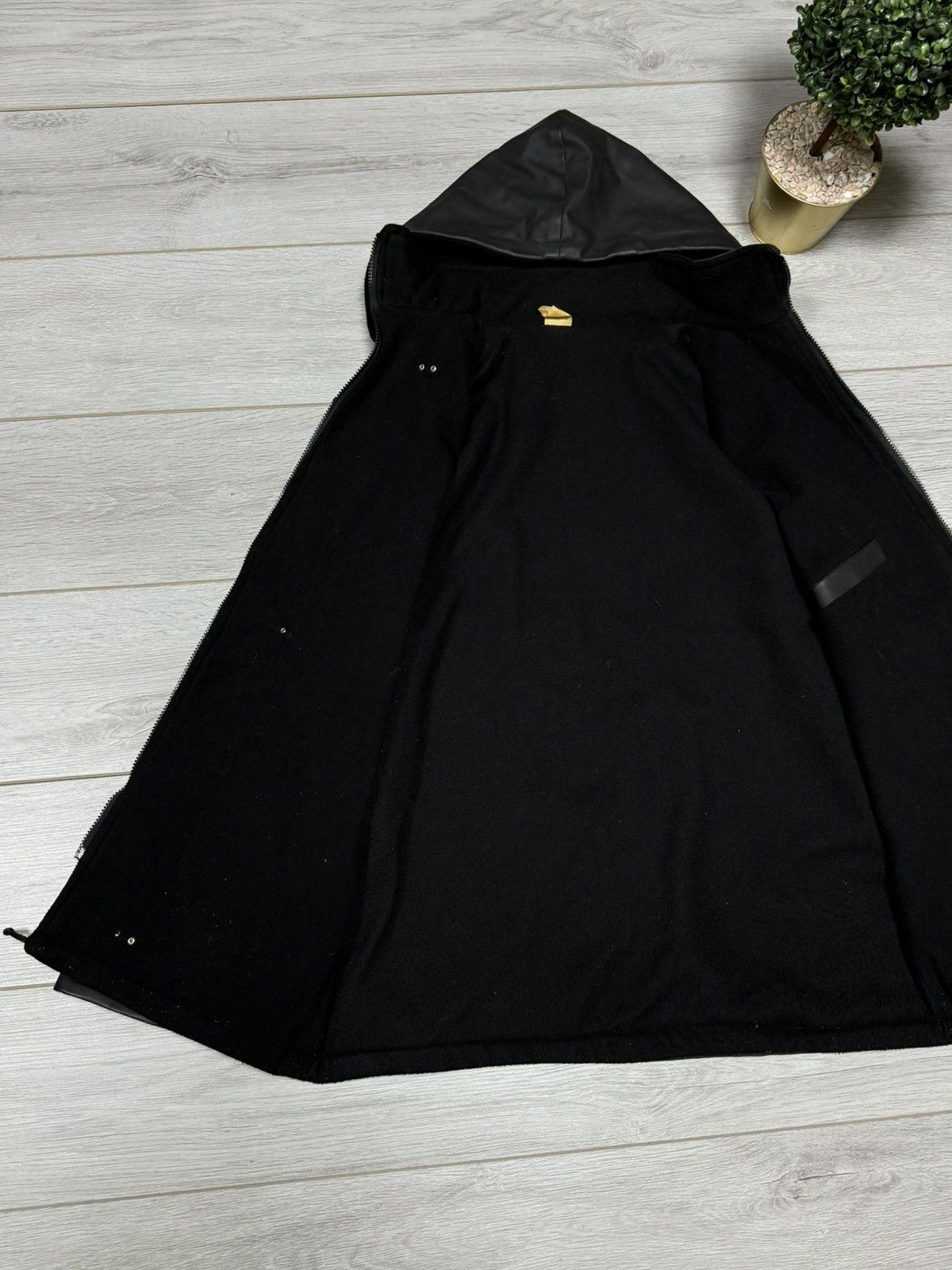 Vintage Fireman France PVC rubbed vintage coat jacket hooded Size US L / EU 52-54 / 3 - 9 Thumbnail