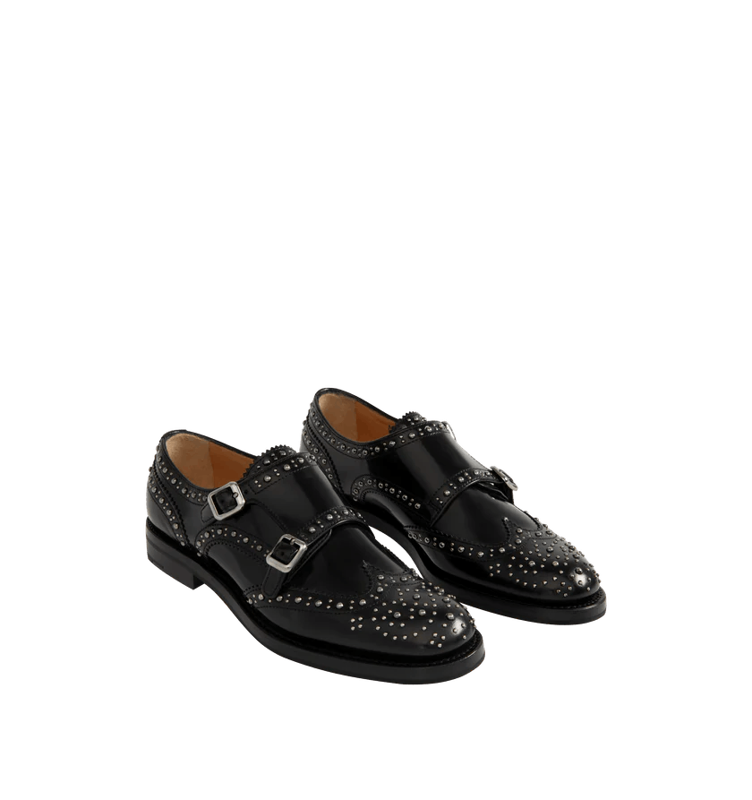 Church's o1h1sh11225 Lana Met Shoe in Black Size US 8.5 / IT 38.5 - 3 Thumbnail