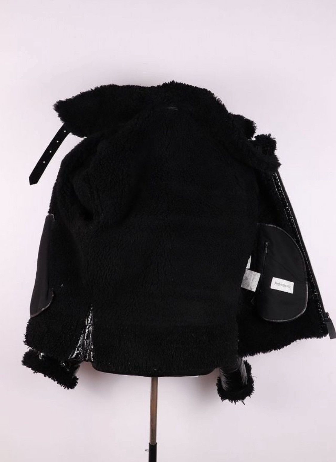 Yves Saint Laurent Yves Saint Laurent Aviator Shearling Leather Jacket Size US L / EU 52-54 / 3 - 4 Thumbnail