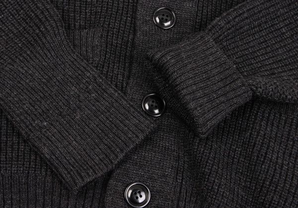 Junya Watanabe Jacket Elbow Patch Wool Knit Black Size US S / EU 44-46 / 1 - 5 Thumbnail