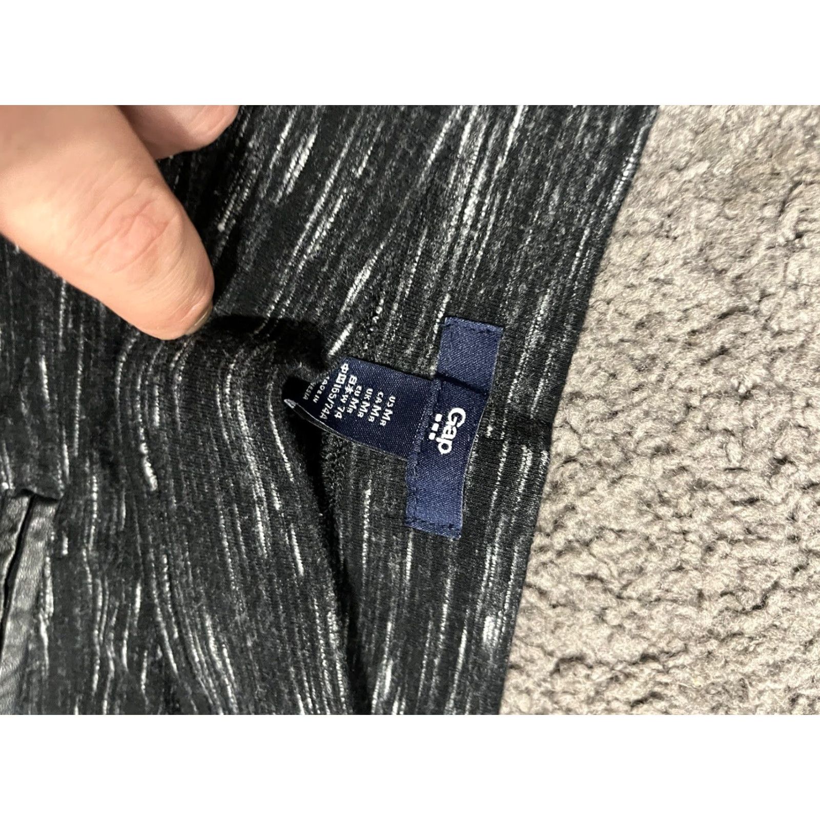 Vintage Gap Fit Spacedye Black Leggings Womens Size Medium Size 32" / US 10 / IT 46 - 5 Thumbnail