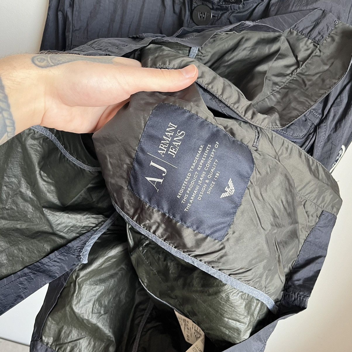Armani Armani Jeans Navy Men’s Light Jacket L Size US L / EU 52-54 / 3 - 8 Thumbnail