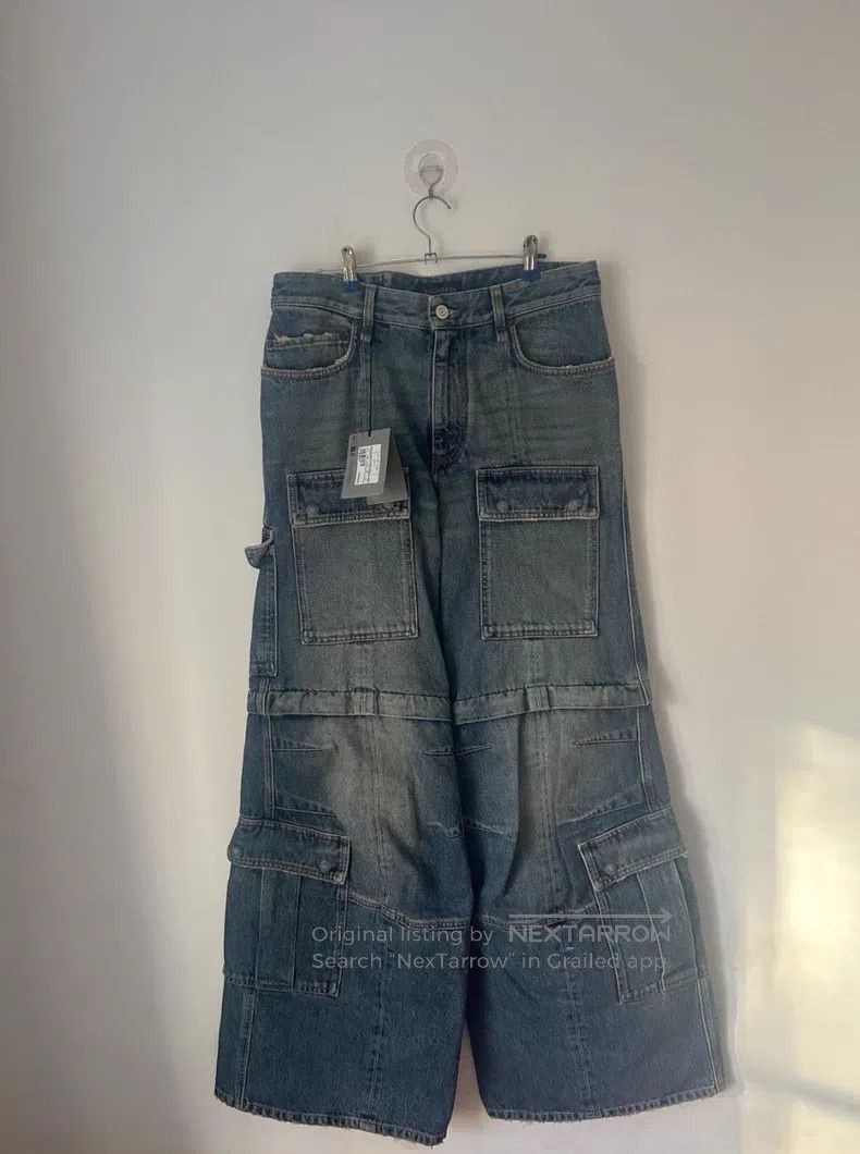 Balenciaga Balenciaga size XS Blue Denim Flare Leg Trousers Size US 27 - 1 Thumbnail